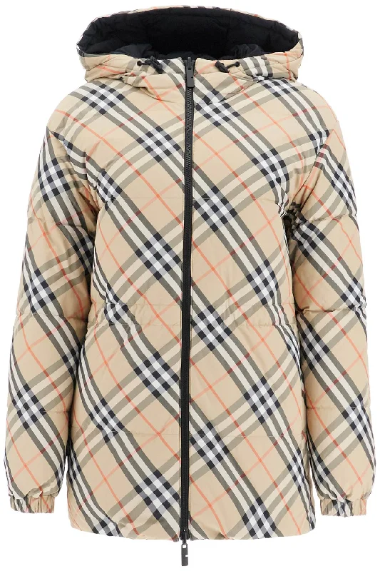 Burberry Reversible Midi Down Jacket Women