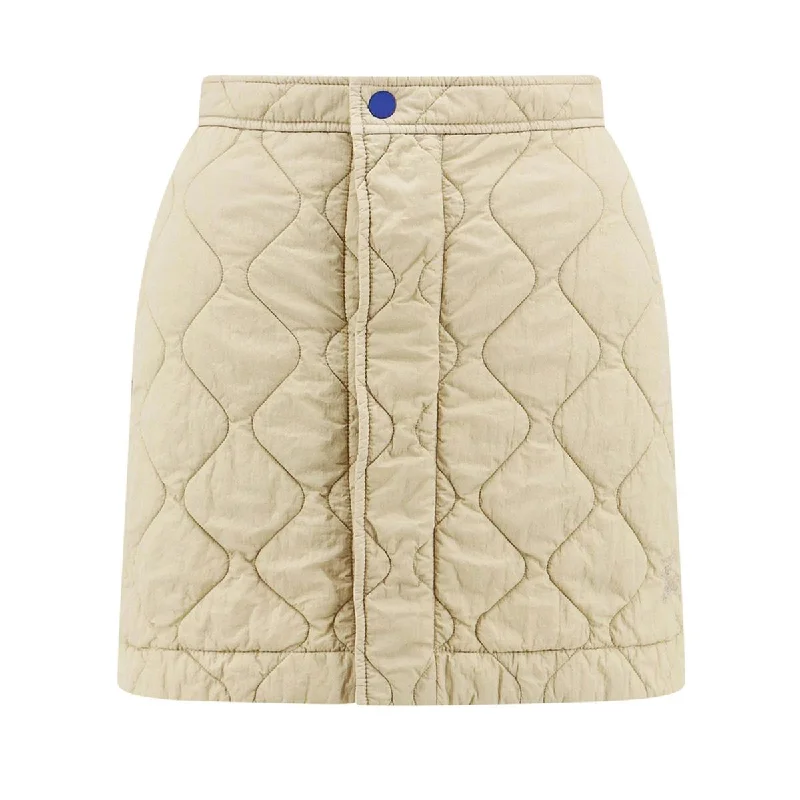 Burberry Sand Nylon Mini Skirt