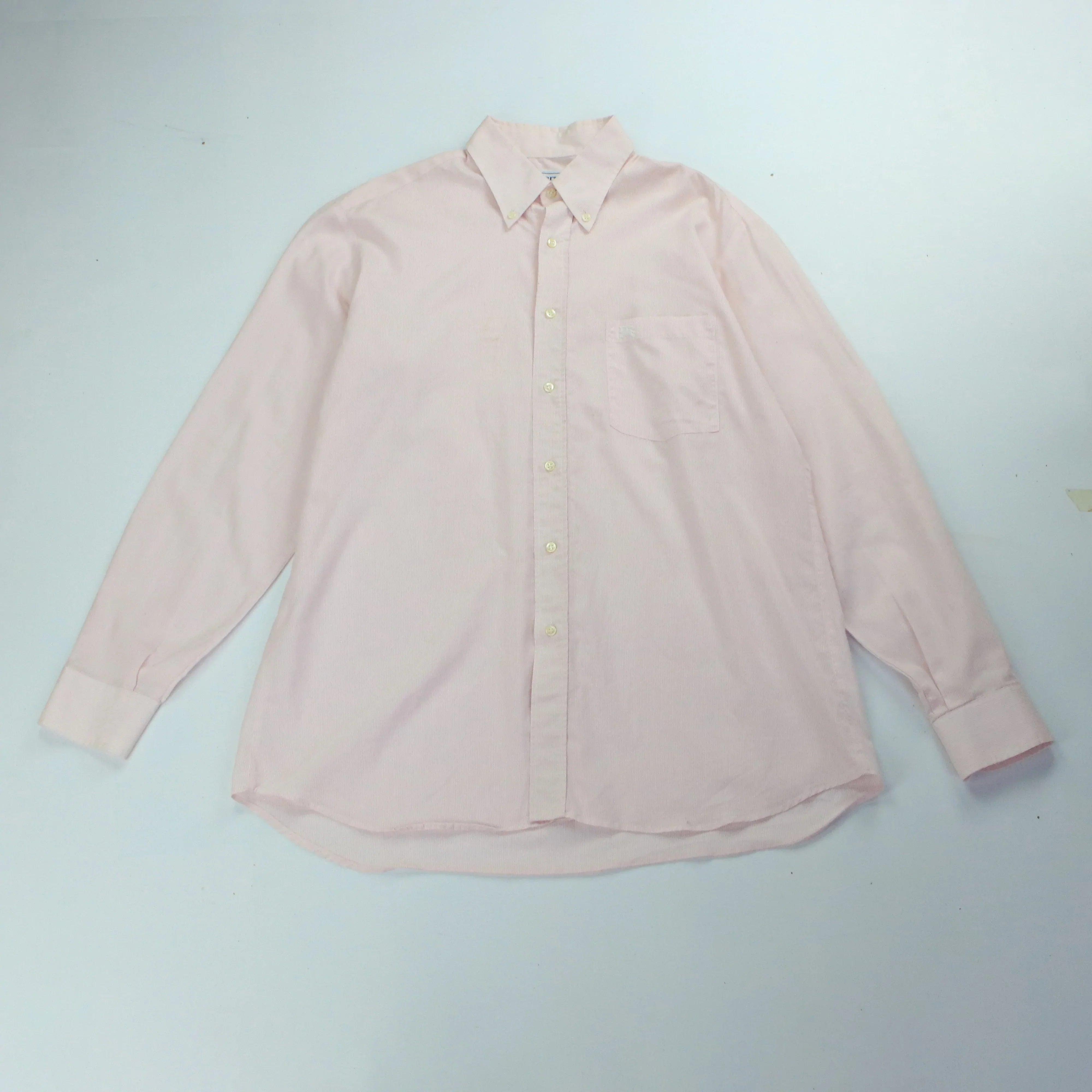 BURBERRY STRIPED OXFORD SHIRT  (M)