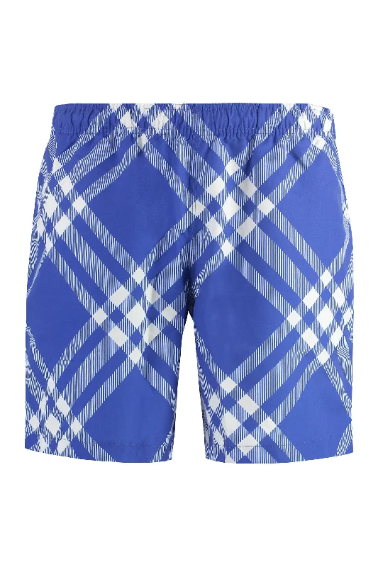 BURBERRY Stylish Blue Swim Shorts for Men