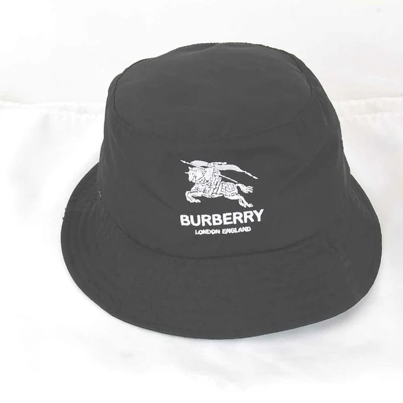 BURBERRY Supreme Bucket Hat M/L Nylon Style Black Women's