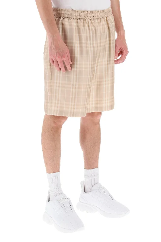 Burberry Tartan Silk Shorts Men