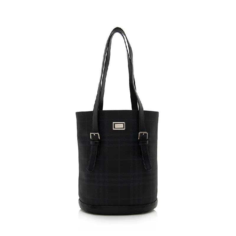 Burberry Vintage Nova Check Bucket Tote - FINAL SALE (SHF-15431)