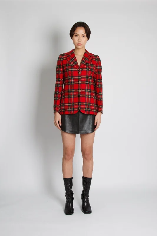 Burberry Vintage Tartan Checked Blazer