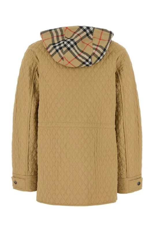 Burberry Woman Beige Nylon Padded Jacket