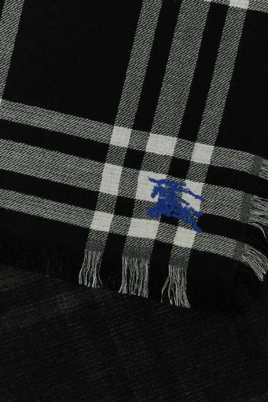 Burberry Woman Embroidered Wool Blend Scarf