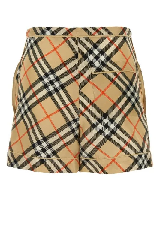 Burberry Woman Printed Silk Shorts