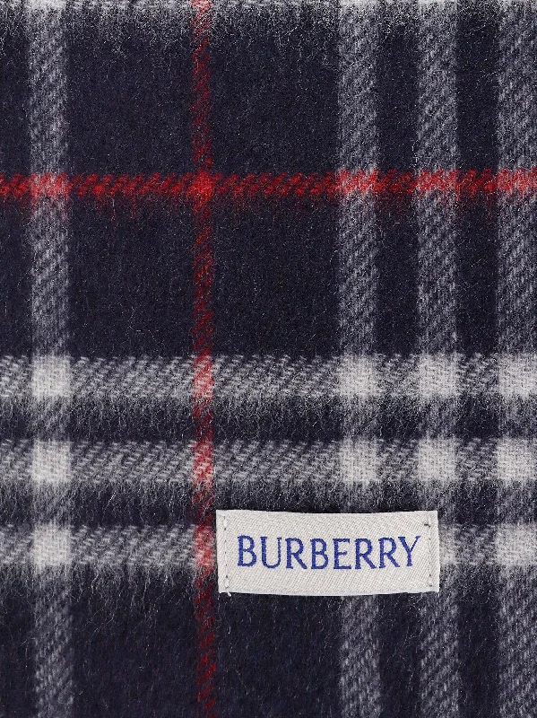 Burberry Woman Burberry Woman Blue Scarves