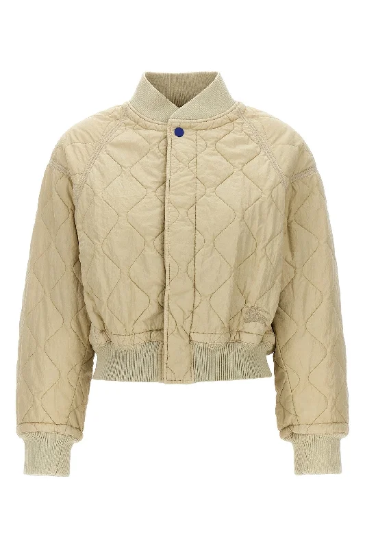 Burberry Women Quilted Bomber Jacket