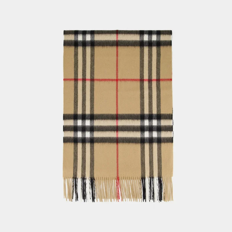 Scarf - Burberry - Beige - Cashmere