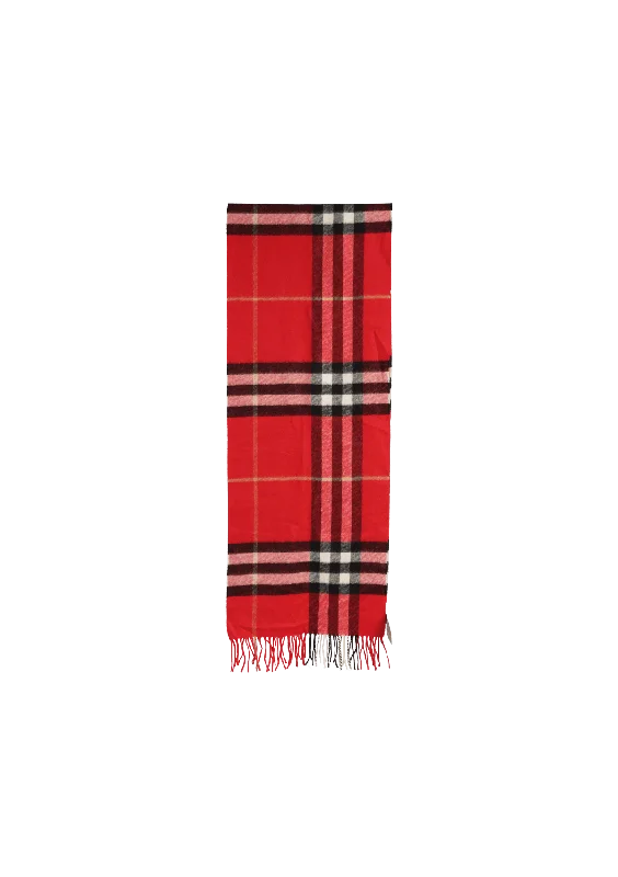 GIANT CHECK CASHMERE SCARF