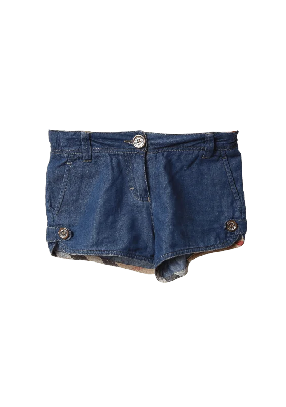 GIRL´S DENIM CHECK SHORTS 4Y