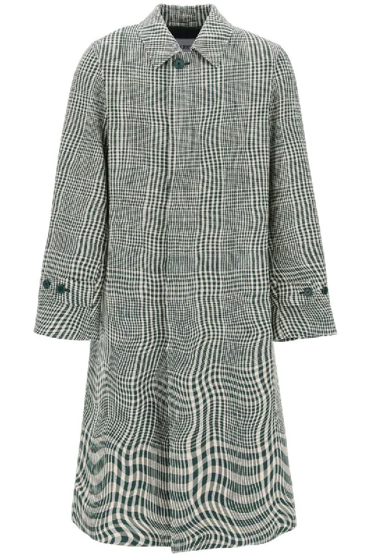 houndstooth car coat with