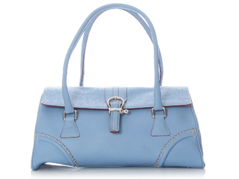 Burberry Light Blue Satchel