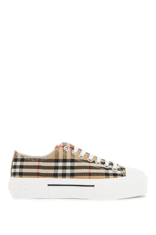 low vintage check sneakers