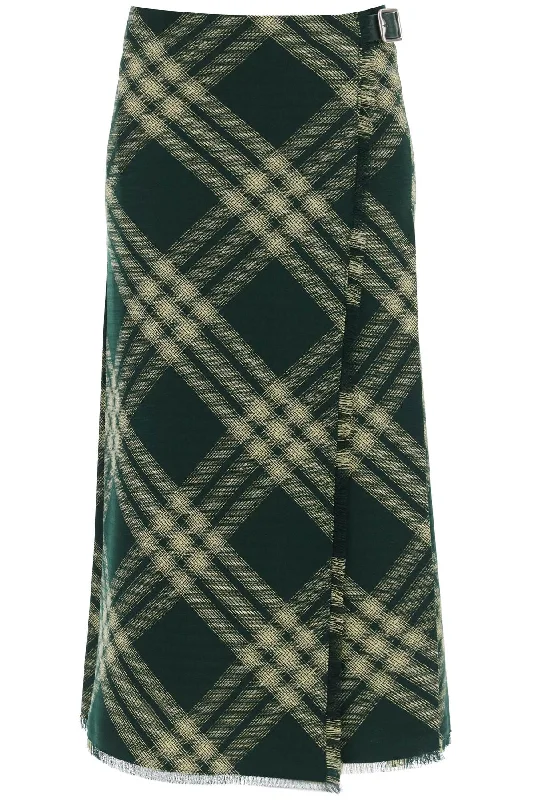 BURBERRY Maxi Kilt Con Motivo Check