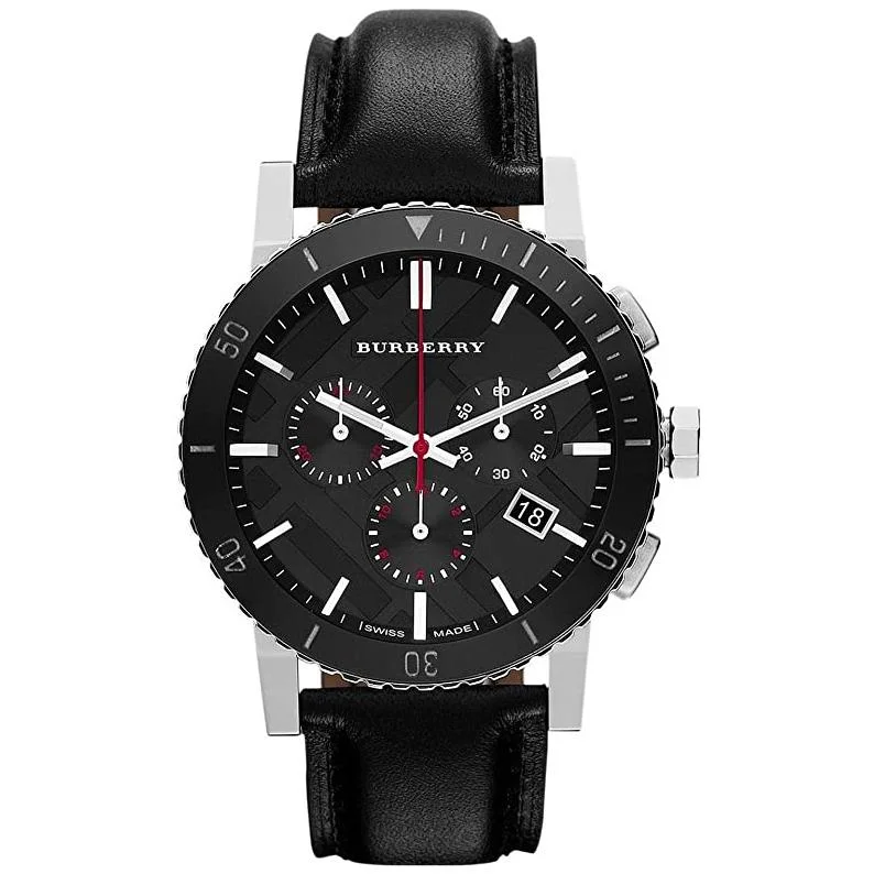 Burberry BU9382 Men's Black Chronograph 42mm Watch