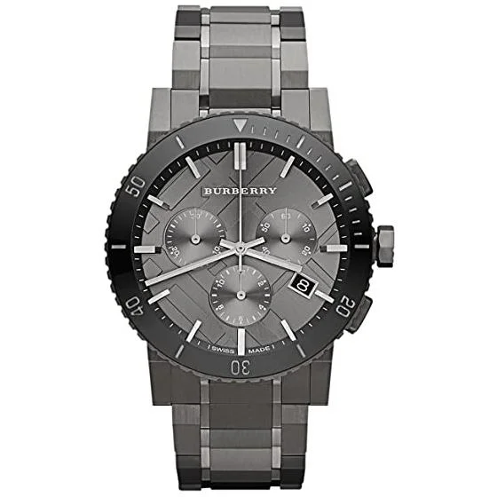 Burberry BU9381 Men's Gunmetal Gray Chronograph 42mm Watch