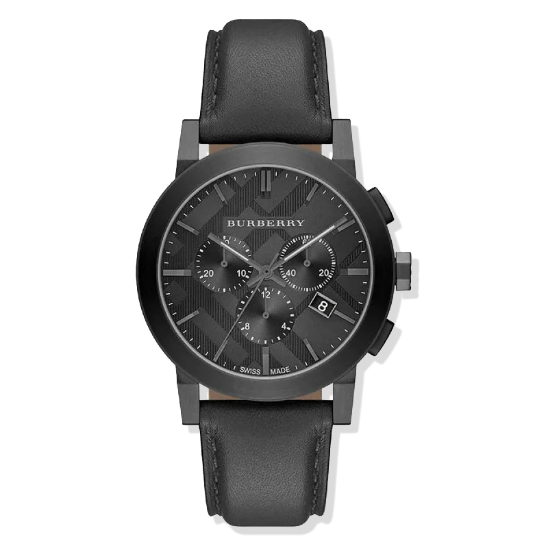 Burberry BU9364 Men's The City Black Chronograph 42mm Watch