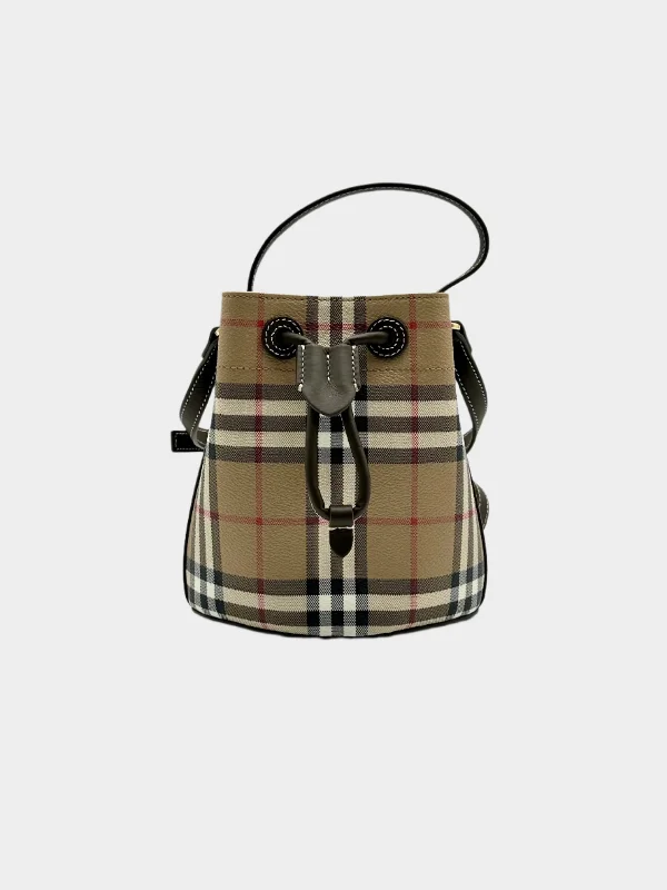 Mini Bucket Vintage Check Bag