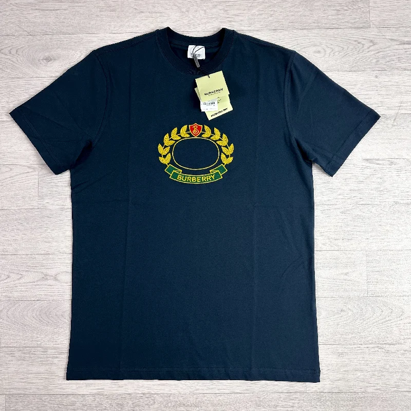 Oak Leaf Crest Tshirt Navy