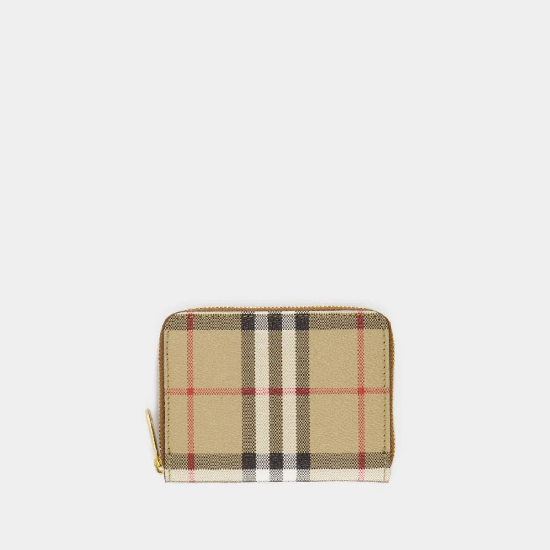 LS MN ZIP Around wallet - Burberry - Leather - Brown