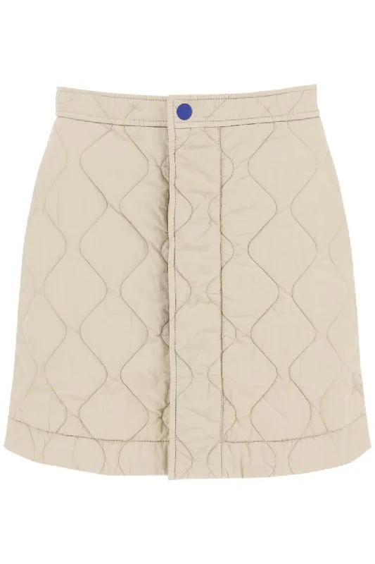 quilted mini skirt