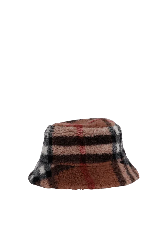 REVERSIBLE FUR NOVA CHECK BUCKET HAT