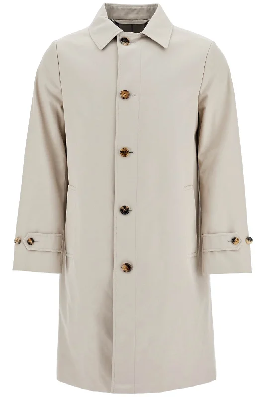 BURBERRY Car Coat In Misto Cotone