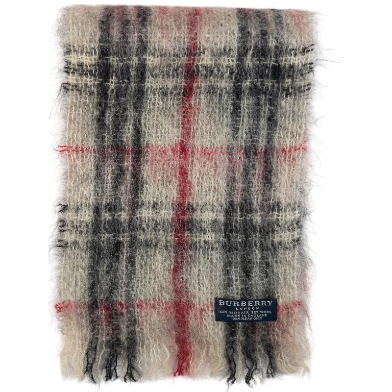 Vintage Burberry Nova Check Mohair Scarf