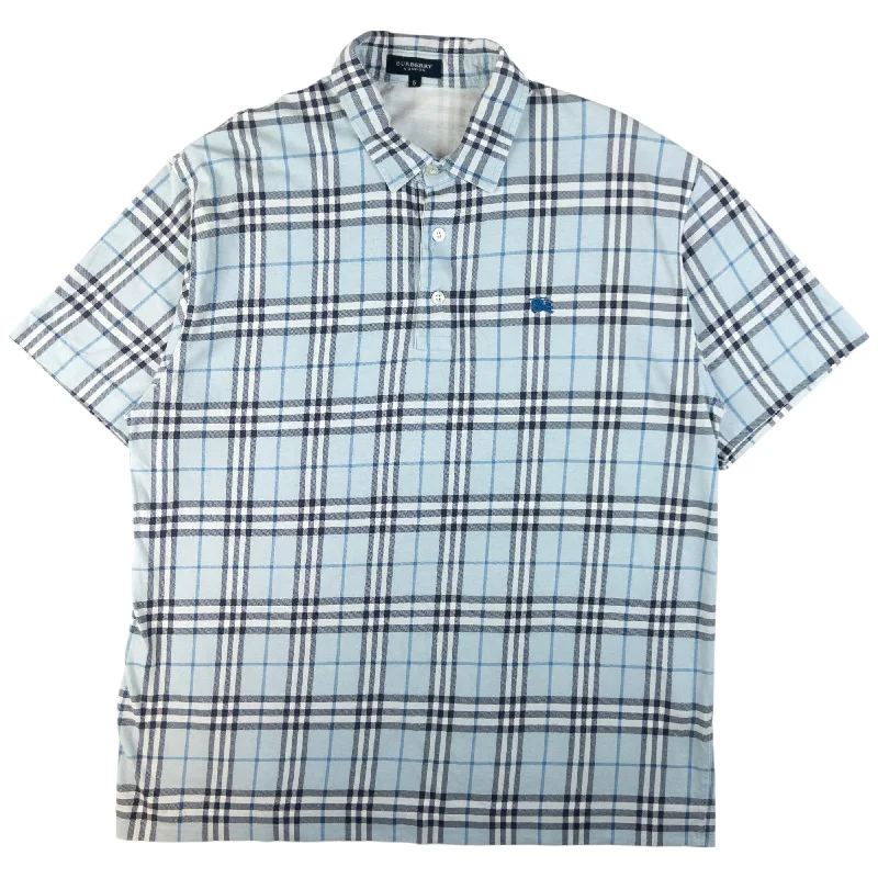 Vintage Burberry Nova Check Polo Shirt Size M