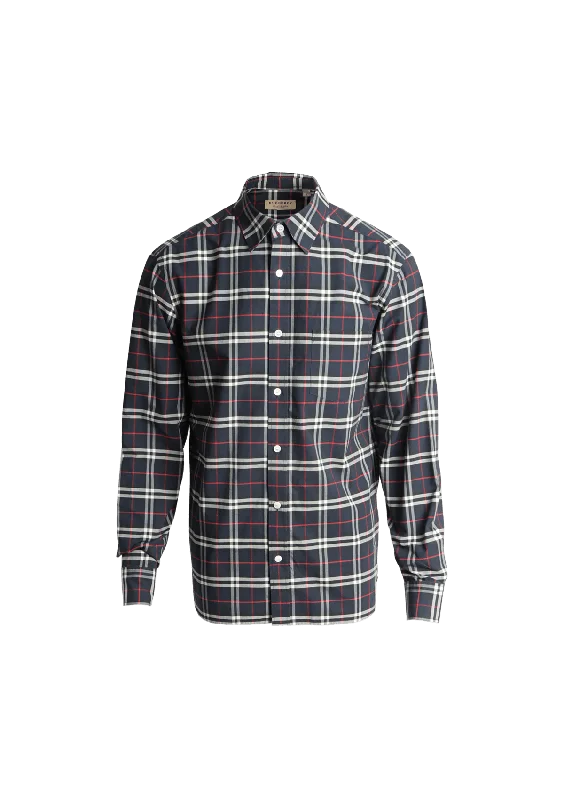 VINTAGE CHECK LONG SLEEVE SHIRT M