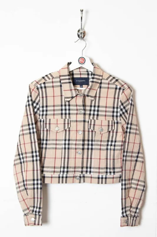 Women's Burberry Nova Check Cropped Jacket (S)