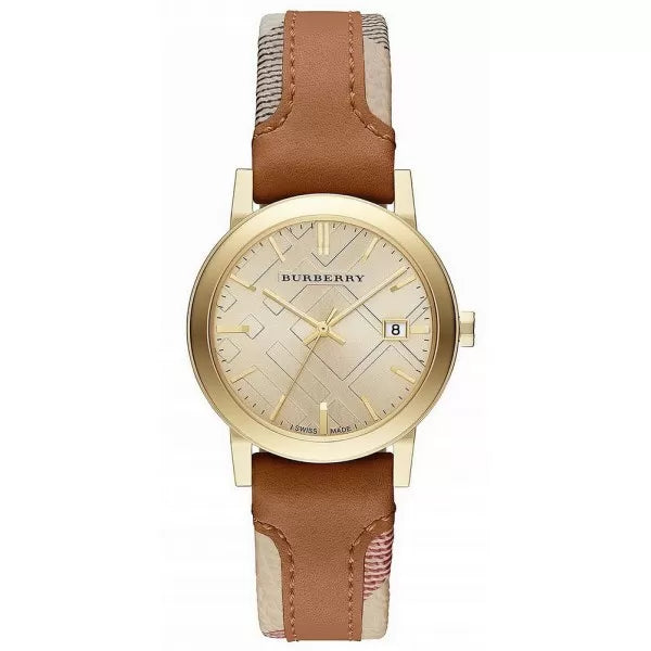 Burberry The City Haymarket Ladies 34mm Brown Watch BU9133