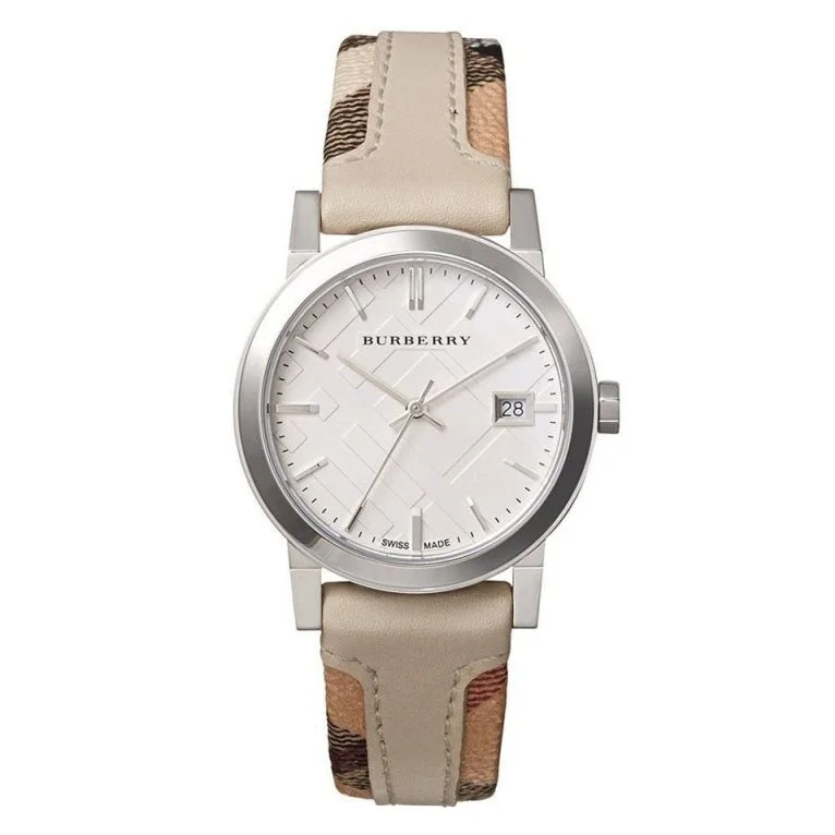 Burberry BU9132 Ladies The City Haymarket Check 34mm Watch