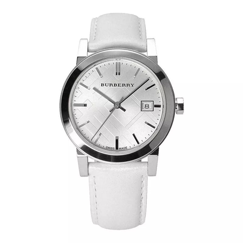 Burberry Ladies Watch The City 34mm Silver White  BU9128